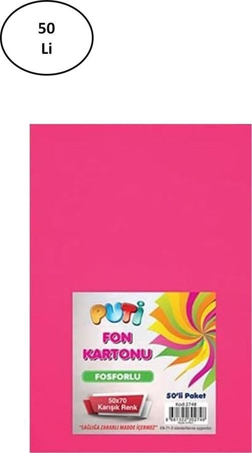 Puti 2748 50X70 Cm 50 Li Fosforlu Fon Kartonu -