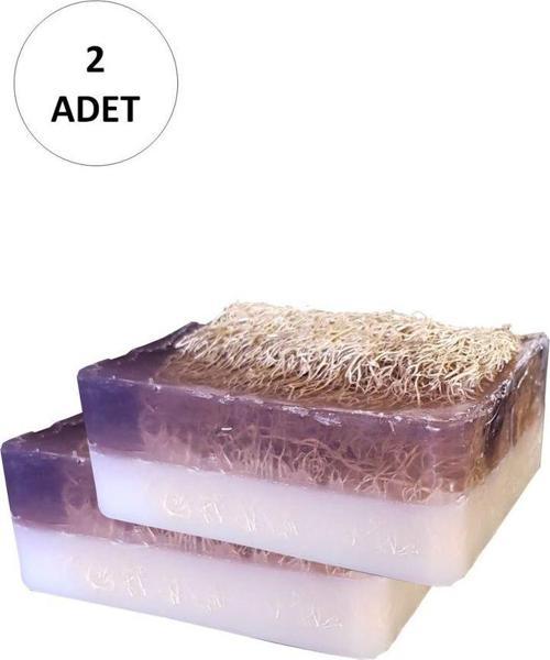 2 Adet Doğal Kabak Lifli Lavanta Sabunu