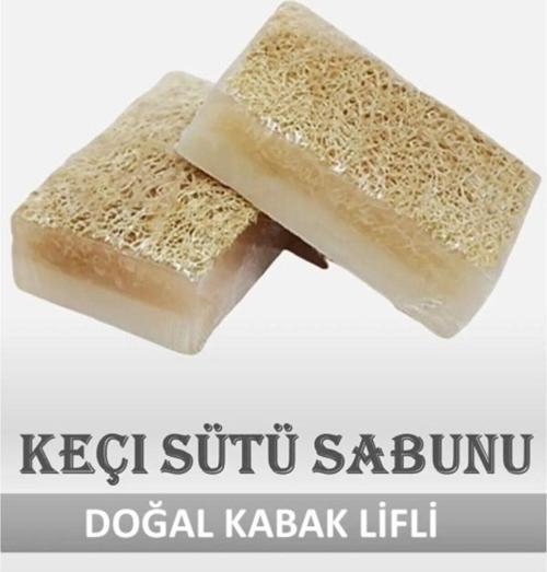 Doğal Kabak Lifli Keçi Sütü Sabunu