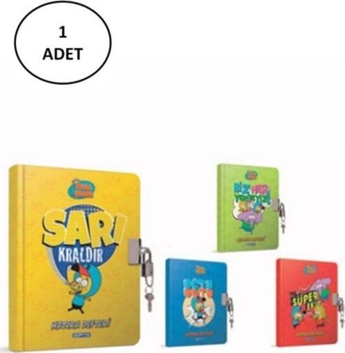 Gıpta Kral Şakir Hatıra Defteri İplik Dikişli Sert Kapak 14X20 Kilitli 96 Yaprak 1 Adet