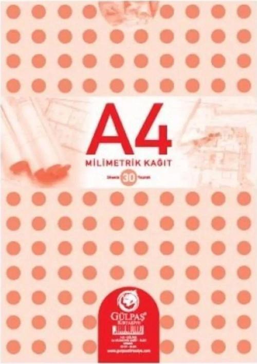 Gülpaş 144 Teknik Resim Defteri A-4 30 Yaprak 12 Li