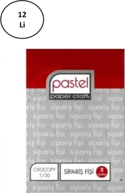 Pastel Otokopili Sipariş Fişi Küçük Boy 1/50 12 Adet