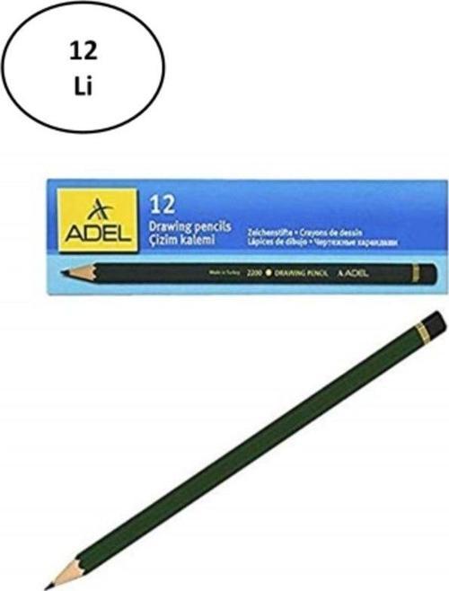 Adel 2200 Dereceli Kurşun Kalem 7B 12'Li