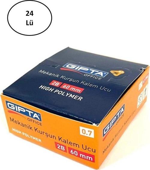 Gıpta 60Mm 2B 0,7Mm Kalem Ucu 20Li Tüp 24'Lü