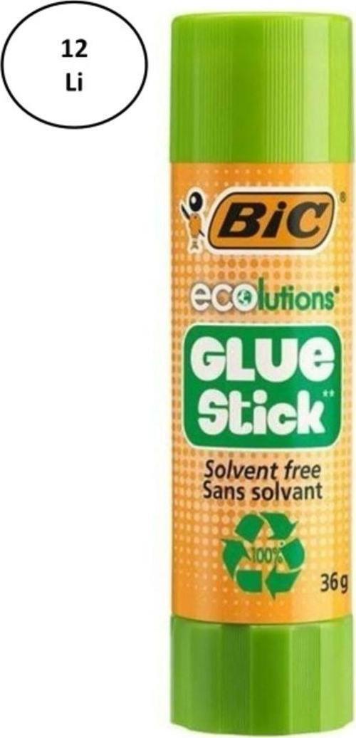 Bic 9192541 Ecolutıon Glue Stıck Yapıştırıcı 36 Gr 12'Li