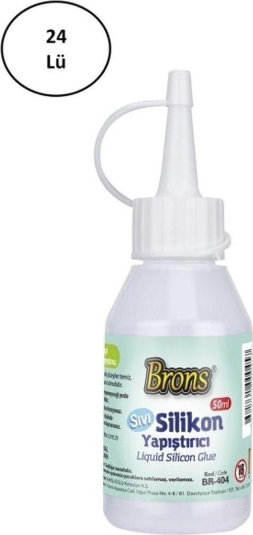 Brons Sıvı Silikon Yapıştırıcı 50 Gram 24'Lü