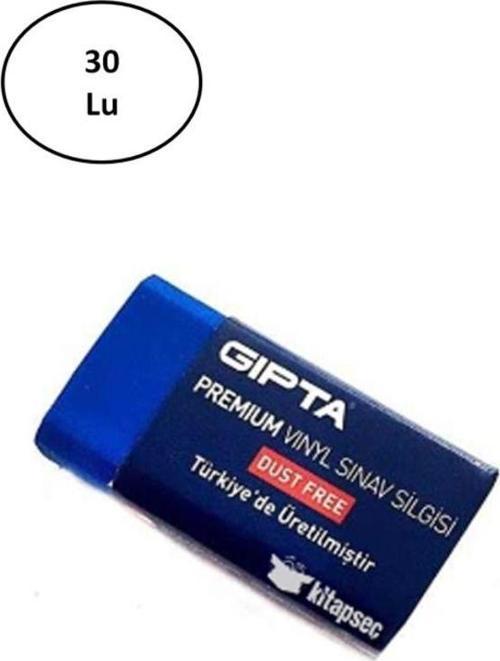 Gıpta Premium Sınav Silgisi Dust Free Mavi 30'Lu