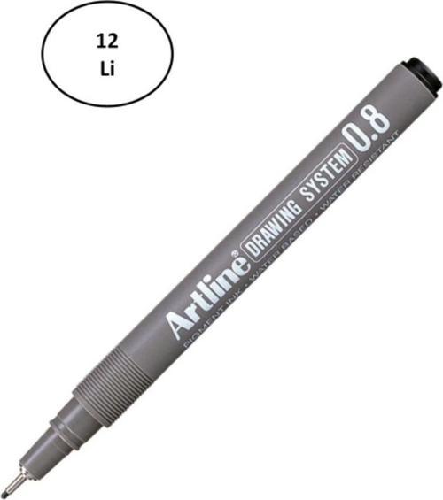 Artline 238 Çizim Kalemi 0.8 Mm Siyah 12'Li
