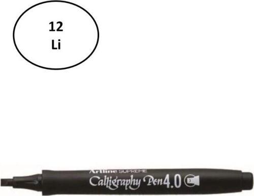 Artline Supreme Calligraphy Pen 4.0 Siyah 12'Li