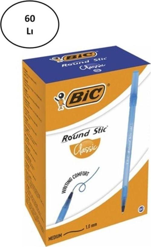 Bic Round Stic Tükenmez Kalem Mavi 60'Lı