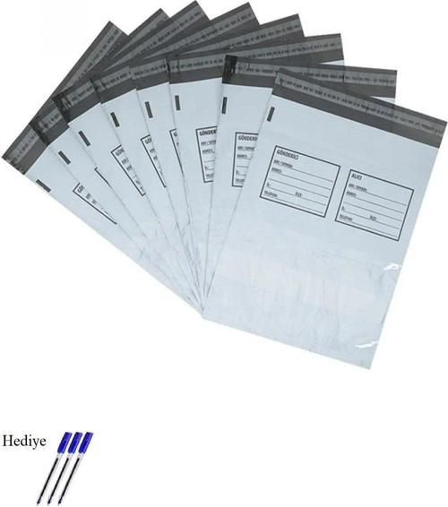 Orta Boy Cepli Kargo Poşeti 30X37+5 Cm - 200 Adet (40+40=80 Mikron) - Bvg4517-5147