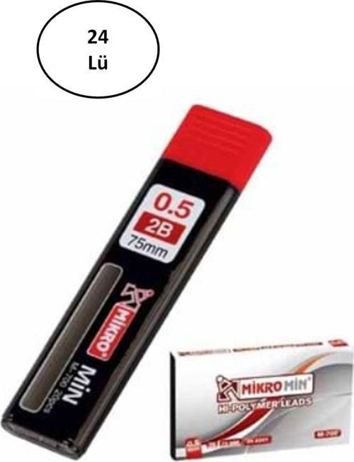 Mikro M-700 75Mm 2B Kurşun Kalem Ucu 0,5Mm 24'Lü