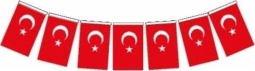 Vatan Orta Boy İpli Kağıt Türk Bayrağı 50 Li Vt807