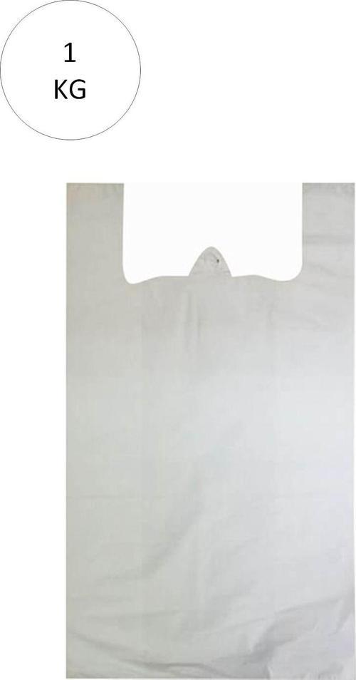 Beyaz Atlet Poşet Mini Boy 20X34 Cm Takriben 235 Adet 1 Kg