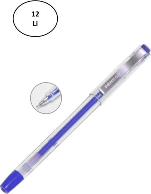 Pensan 6405 My-Kıng Jel Metal Klips Kalem Mavi 0,5 12'Li