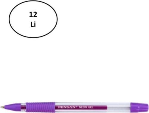 Pensan Neon Jel Kalem Violet 1 Mm 12'Li