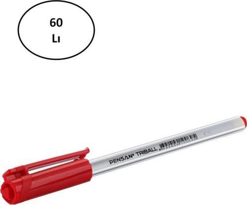 Pensan Trıball Kırmızı Stand 60'Lı Tükenmez Kalem