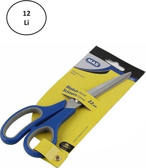 Mas 1222 Force Paslanmaz Çelik Makas 220 Mm 12'Li