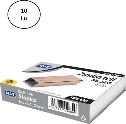 Zımba Teli No: 24/6 Bakır 10'Lu