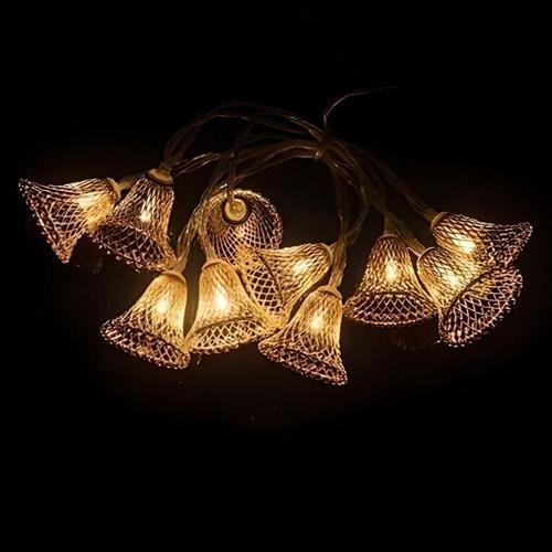 Parti Ve Özel Gün Dekorasyonu Çan Şeklinde Metal Şerit Led Işık