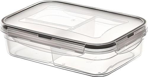 3 Bölmeli Kilitli Kapaklı 1 Litre Erzak Saklama Kabı Lc-510
