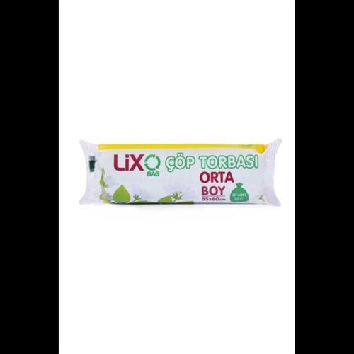 Orta Boy Çöp Torbası 55 X 60 Cm 20 Li Rulo X 1 Paket = 20 Adet (Mavi)