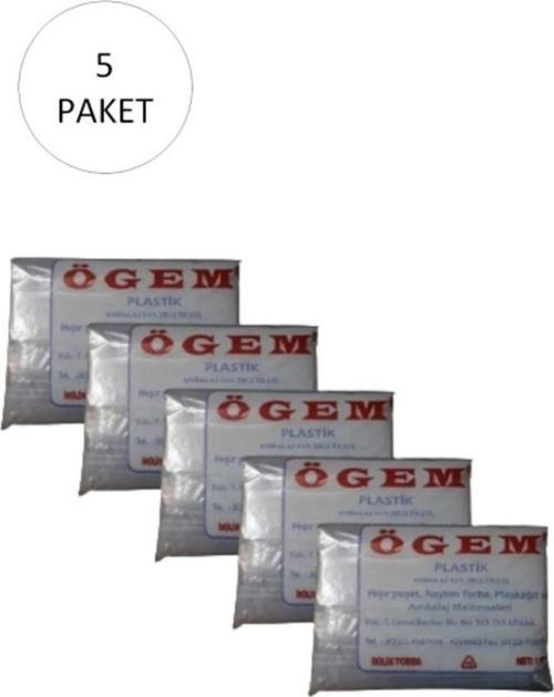 Bakkaliye Naylon Torba İkilik 22X36 Cm 1 Kg 5 Paket (Takriben 975 Adet)