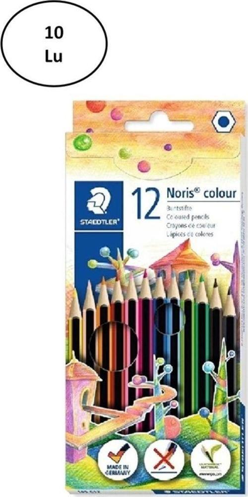 Staedtler Noris 12 Li Uzun Kuru Boya 10'Lu