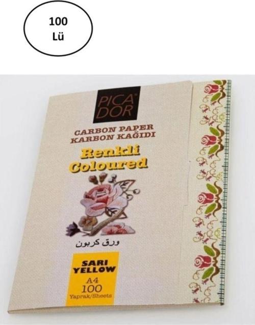 Picador Sarı Karbon Kağıdı A4 100 Adet