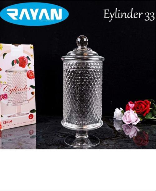 Diamond 33 Cm Ayaklı Noktalı Fanus Şekerlik Royaleks-82638