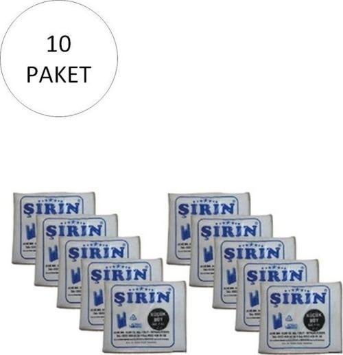 Beyaz Kalın Atlet Poşet Küçük Boy 25X45 Cm 1 Kg 10 Paket (Takriben 1100 Ad)