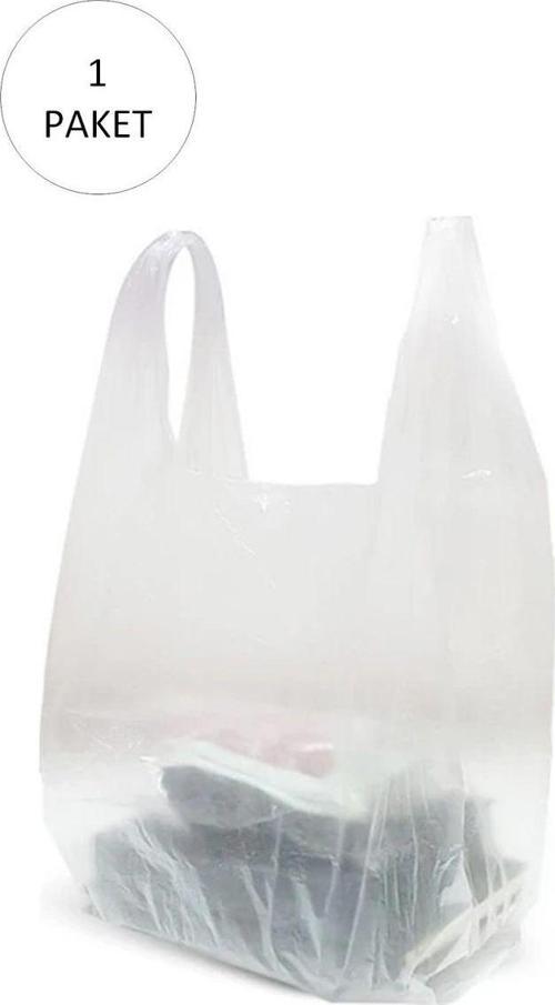 Şeffaf Atlet Poşet Büyük Boy 30X56 Cm 1 Paket Takriben 150 Adet