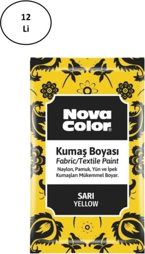 Color 12 Gr Toz Kumaş Boyası Sarı Nc-900 12'Li