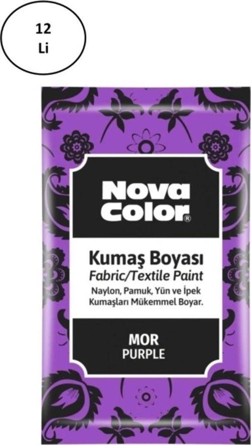 Color Toz Kumaş Boyası Mor 12 Gr Nc-907 12'Li
