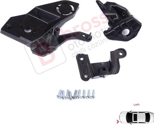Peugeot 208 e-208 MK2 P21 2008 e-2008 MK2 P24 2019-On 1656169580 İçin Sol Ön Far Ayak Tamir Seti
