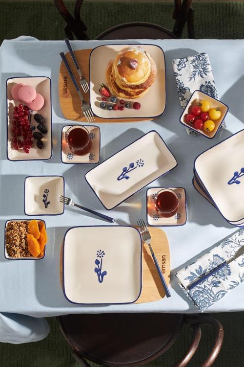 Floral 24 Parça 6 Kişilik Kahvaltı Takımı