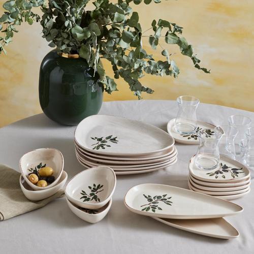 New Alyvia 24 Parça 6 Kişilik Kahvaltı/Servis Takımı