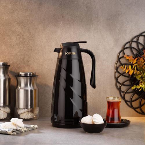 Kitchenhouse Mimoza Cam Termos 1,5 L-Siyah