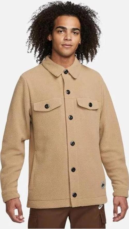 Sportswear Sport Utility Sherpa Full-Length Button Erkek Ceket-DZ5437-258