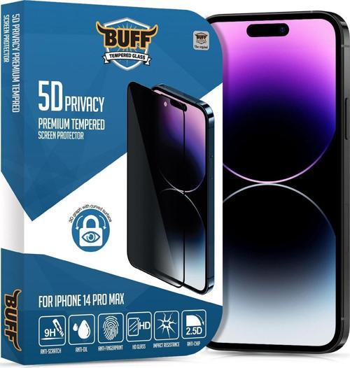 Buff Iphone 14 Pro Max 5D Privacy Ekran Koruyucu