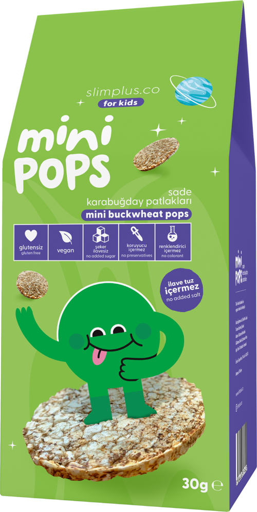 Mini Pops Atıştırmalık Karabuğday Patlakları 30G