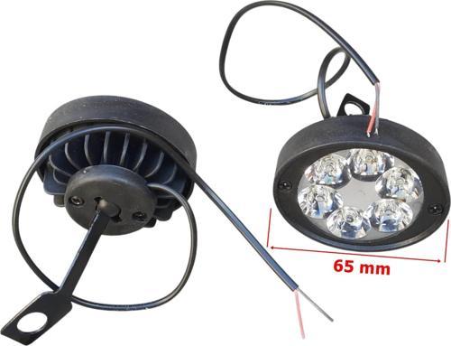 Sis Farı Yuvarlak 6 Ledli Çakar-düz 2 Li
