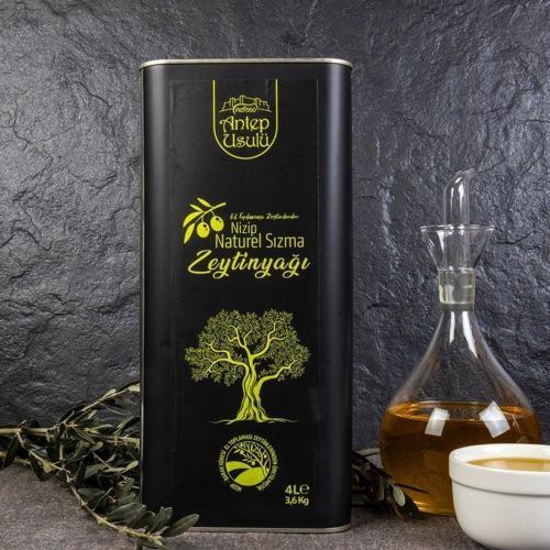NİZİP NATÜREL SIZMA ZEYTİNYAĞI 4000 ML -3600G TENEKE