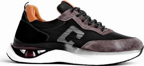 Zeta Erkek Hakiki Deri Bağcıklı Spor Ayakkabı-ANTRASİT