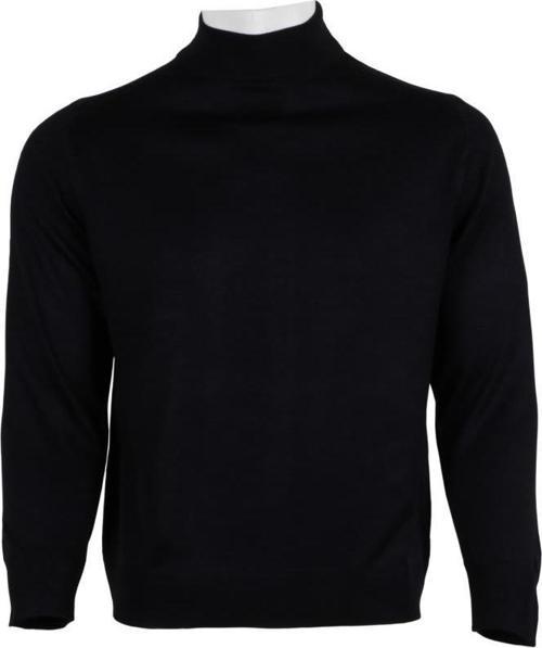 Erkek Lacivert Kazak Yarım Balıkçı Yünlü Klasik Normal Kesim RAR00798