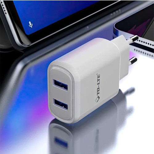 Tmax 5V 2.4A Çift Usb Çıkışlı Şarj Cihazı 1Mt Type-C Kablo. 2