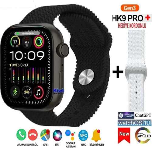 Hk-9-Plus+(Watchos 10 Işletim Sitemi Chatgpt Amoled 4K Ekran)