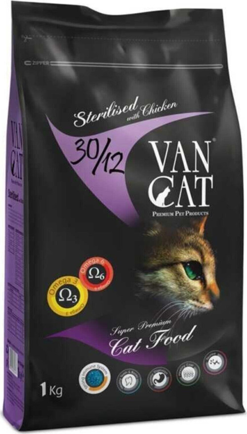 Van Cat Tavuklu Kısır Kedi Maması 1 Kg