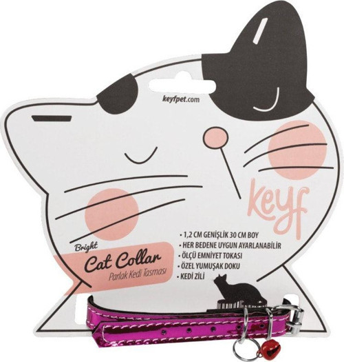 1,2 Cm Parlak Kedi Tasması