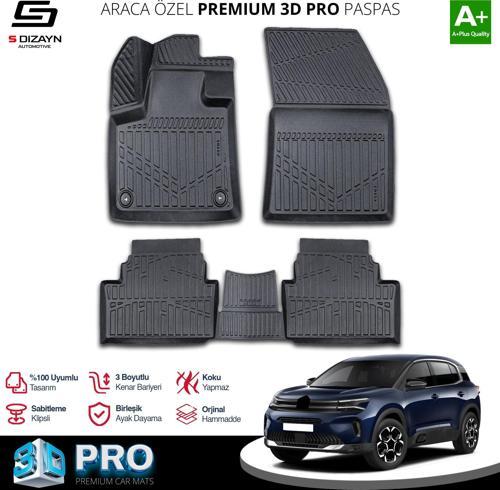 Citroen C5 Aircross 3D Pro Havuzlu Paspas 2017 Üzeri A+ Kalite